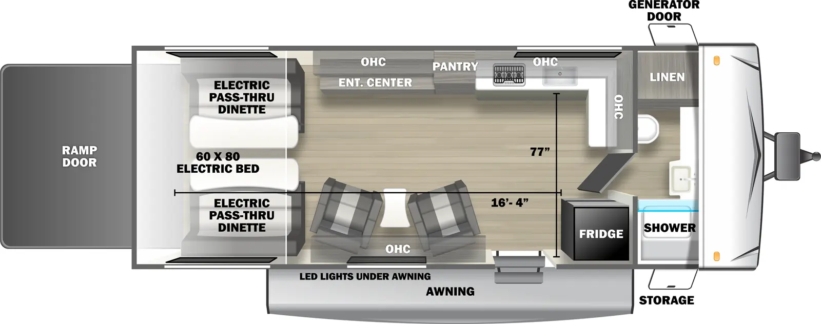 Shockwave 2450RLX - DSO Floorplan